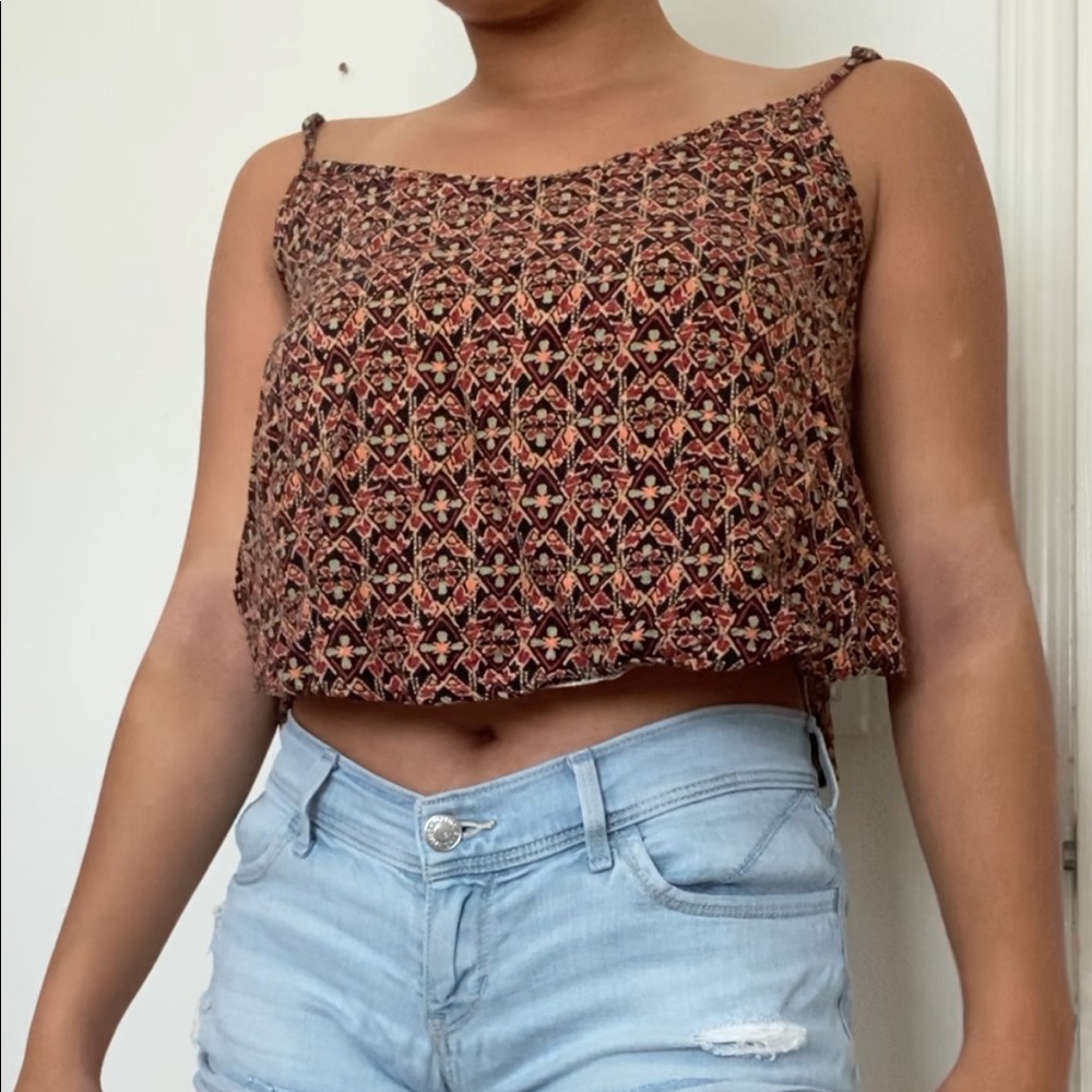 Printed Crop Top